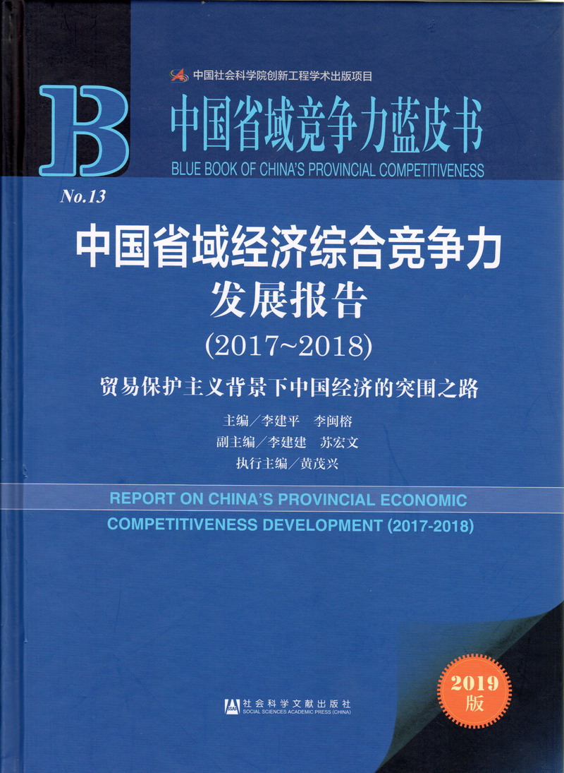 鸡巴叼逼中国省域经济综合竞争力发展报告（2017-2018）